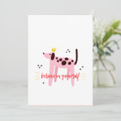 Glaube an dich selbst feiertagskarte (Stehend Vorderseite)