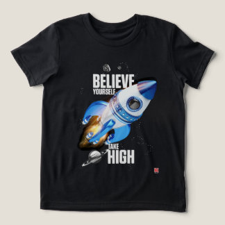 Glaube an dich selbst, geh hoch hinaus Tri-Blend shirt