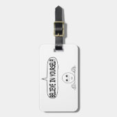 Glaube an dich selbst gepäckanhänger (Vorderseite vertikal)