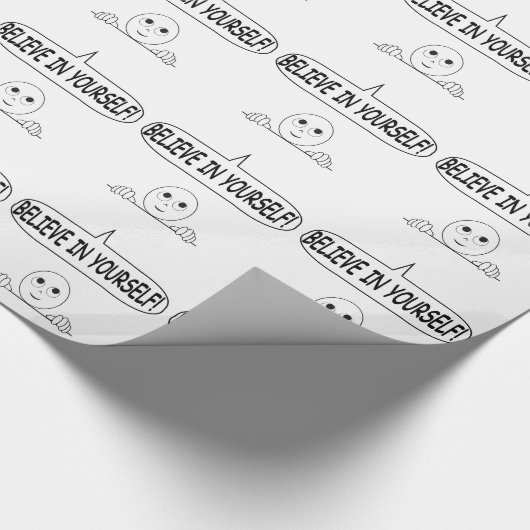 Glaube an dich selbst geschenkpapier (Ecke)