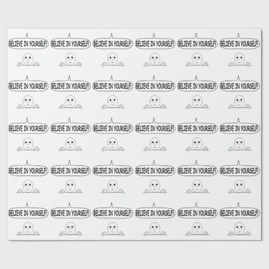 Glaube an dich selbst geschenkpapier (Flach)