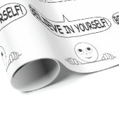 Glaube an dich selbst geschenkpapier (Rolleneckpunkt)
