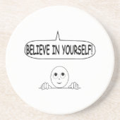 Glaube an dich selbst getränkeuntersetzer (Vorne)