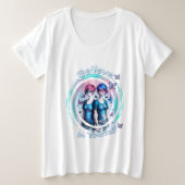 Glaube an dich selbst große größe T-Shirt (Design vorne)