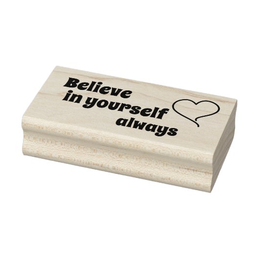 glaube an dich selbst gummistempel (Stempel)