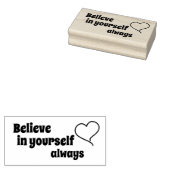 glaube an dich selbst gummistempel (Stempel)
