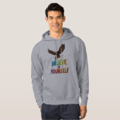 Glaube an dich selbst Hoodie – Flügel der Zuversic (Vorne ganz)