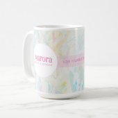 Glaube an dich selbst Inspirierender Spruch Kaffeetasse (Vorderseite Links)