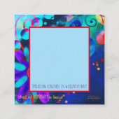 "Glaube an dich selbst" Inspirivity Gütekarten Quadratische Visitenkarte (Rückseite)