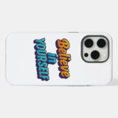 Glaube an dich selbst iPhone hülle (Rückseite (Horizontal))