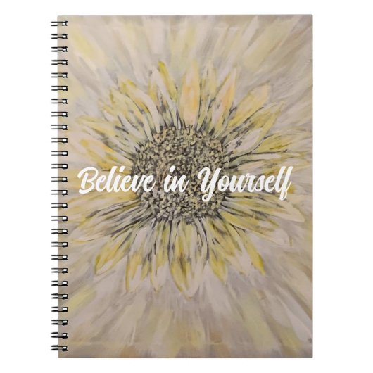 Glaube an dich selbst Journal Notizblock (Vorderseite)