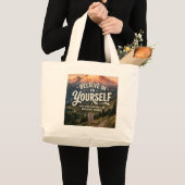 Glaube an dich selbst jumbo stoffbeutel (Vorderseite (Produkt))