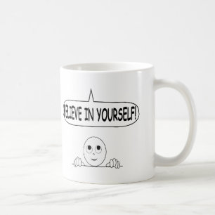 Glaube an dich selbst kaffeetasse