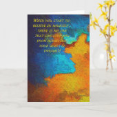 Glaube an dich selbst karte (Gelbe Blume)