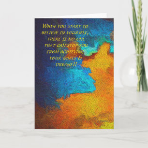 Glaube an dich selbst karte