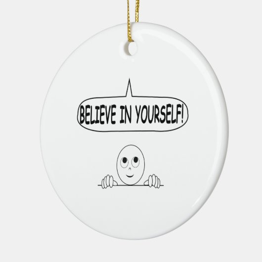 Glaube an dich selbst keramikornament (Links)