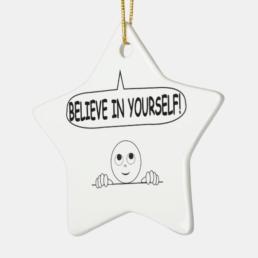 Glaube an dich selbst keramikornament (Links)