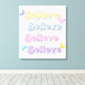 Glaube an dich selbst leinwanddruck (Insitu (Holzboden))