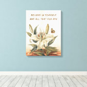 Glaube an dich selbst leinwanddruck (Insitu (Holzboden))