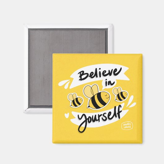 Glaube an dich selbst magnet (Vorderseite/Rückseite)