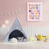 Glaube an dich selbst Motivierend Poster