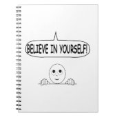 Glaube an dich selbst notizblock (Vorderseite)