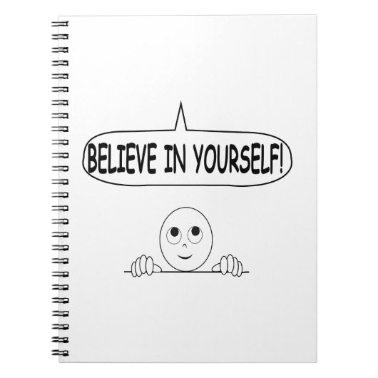 Glaube an dich selbst notizblock (Vorderseite)