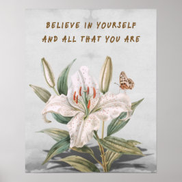 Glaube an dich selbst poster