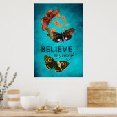 Glaube an dich selbst poster (Küche)