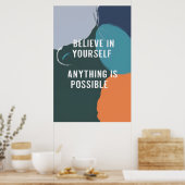 Glaube an dich selbst poster (Küche)