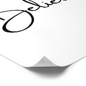 Glaube an dich selbst poster (Ecke)