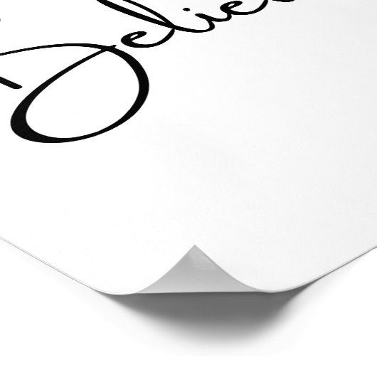 Glaube an dich selbst poster (Ecke)