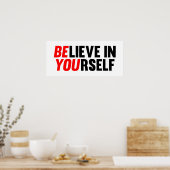 Glaube an dich selbst poster (Küche)