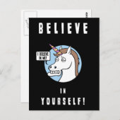 Glaube an dich selbst postkarte (Vorne/Hinten)