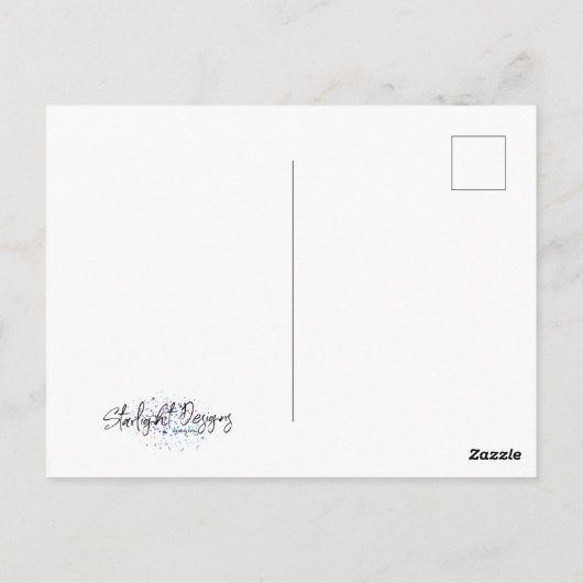 Glaube an dich selbst postkarte (Rückseite)
