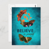 Glaube an dich selbst postkarte (Vorne/Hinten)