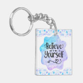 Glaube an dich selbst schlüsselanhänger (Vorderseite links)