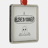 Glaube an dich selbst silbernes ornament (Rechts)