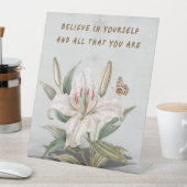 Glaube an dich selbst sockelschild (In Situ)