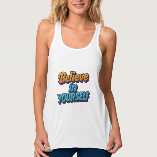 Glaube an dich selbst tank top (Vorderseite)