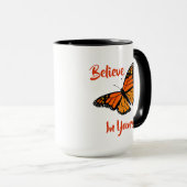 "Glaube an dich selbst" Tasse (VorderseiteRechts)