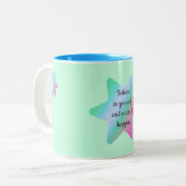 Glaube an dich selbst und schaffe es Tasse (Vorderseite Links)
