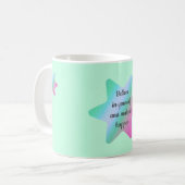 Glaube an dich selbst und schaffe es Tasse (Vorderseite Links)
