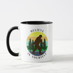 Glaube an dich selbst Vintage-Sonnenuntergang Bi Tasse