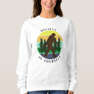 Glaube an dich selbst   Vintager Sonnenuntergang Sweatshirt