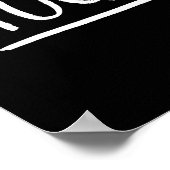 Glaube an dich selbst | White Brush Script Poster (Ecke)