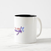 Glaube an dich selbst zweifarbige tasse (VorderseiteRechts)