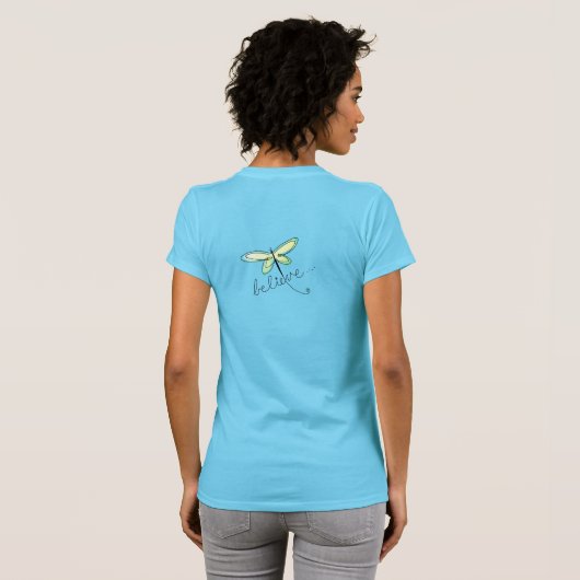 Glaube an die Abstrakte Kunst der Dragonfly T-Shirt (Schwarz voll)