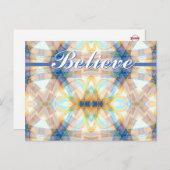 Glaube an die "Dream Energy Postcard" Postkarte (Vorne/Hinten)