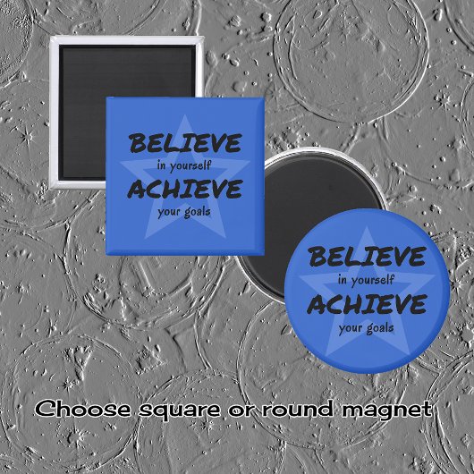 Glaube an die Ermutigung des blauen Sterns Magnet